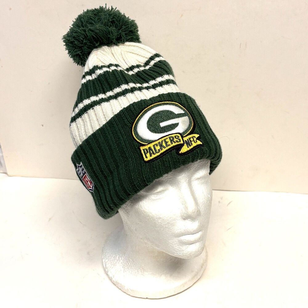 NFL New Era Green Bay Packers Ski Hat Embroidered Stadium Hat Wool Blend Lining